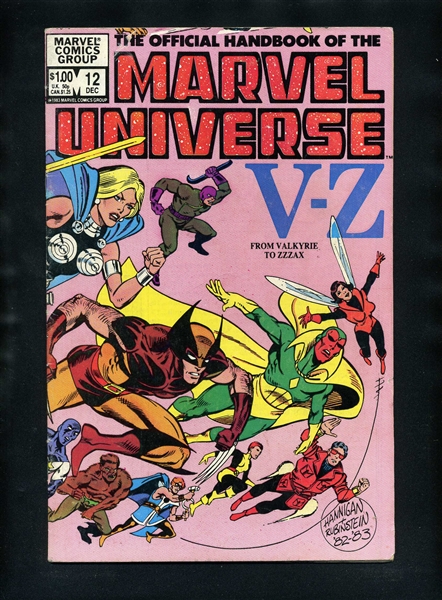 Official Handbook of the Marvel Universe (V1) #12 VG 1983 Marvel Comic Book